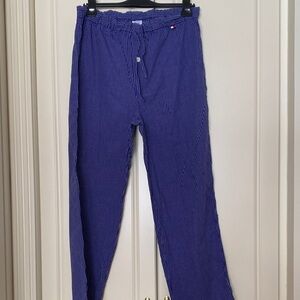 Tommy Hilfiger Men's Navy Checkered Pajama Pans .